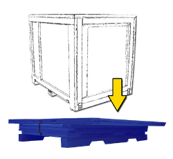 collapsible wooden crates container
