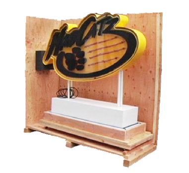 trade show box with pedastal
