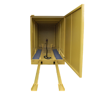 trade show box with ramp