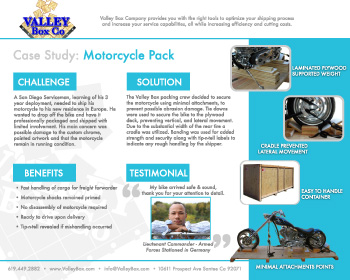 Motorcycle Shipping Crate