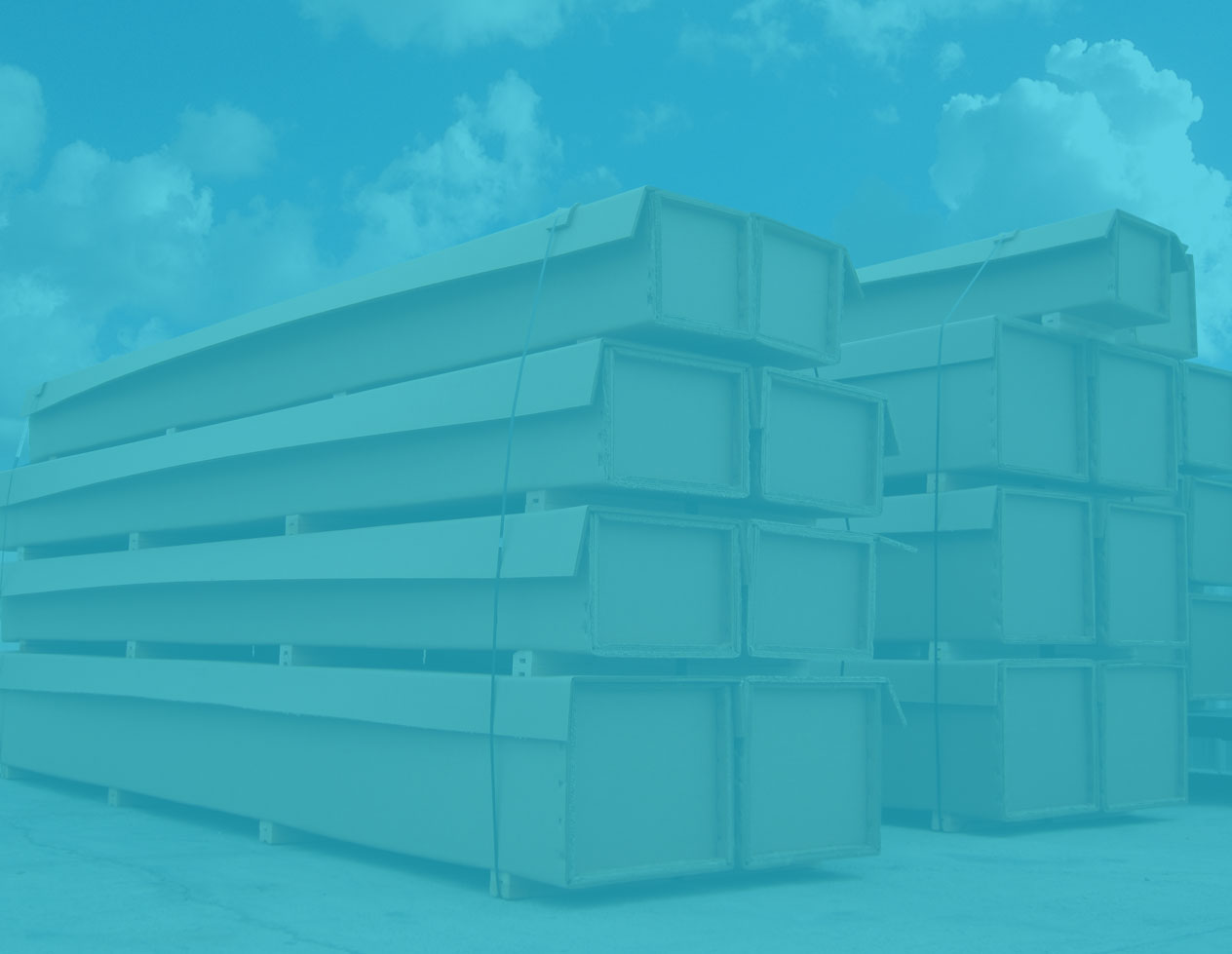 triple wall boxes stacked