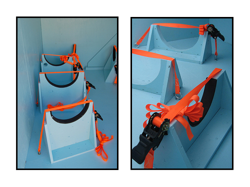 saddles tie downs wood crates