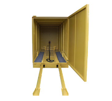 trade show box with ramp