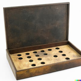 DALL·E 2024-02-29 11.27.39 - old hand crafted board game box