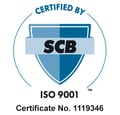 SCB ISO9001 logo with cert no