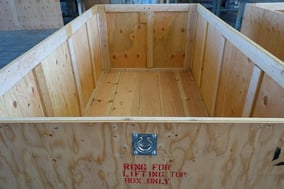 inside wood crate