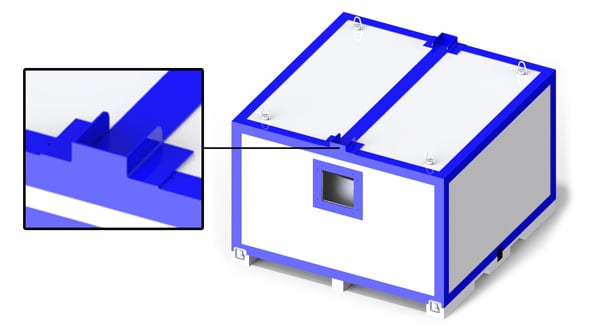 aerospace packaging stacking bracket