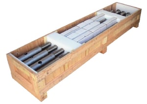custom foam inserts in wood crate